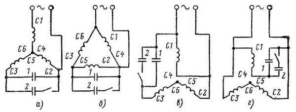 Как подключить трехфазный двигатель к сети 220 В