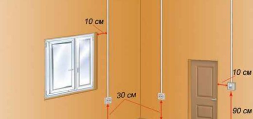 На какой высоте устанавливаются розетки и выключатели